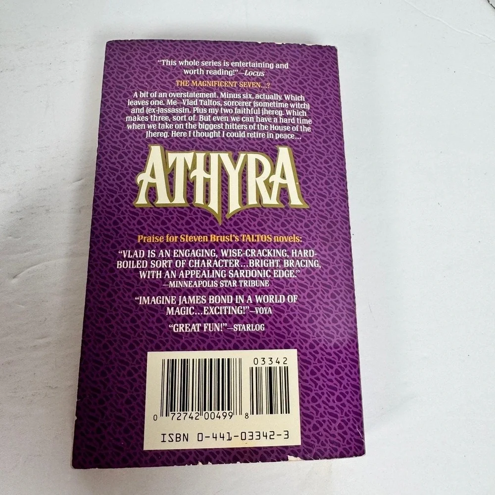 Athyra Steven Brust 1993 First Edition Paperback Vlad‎ Taltos Fantasy Ace Books